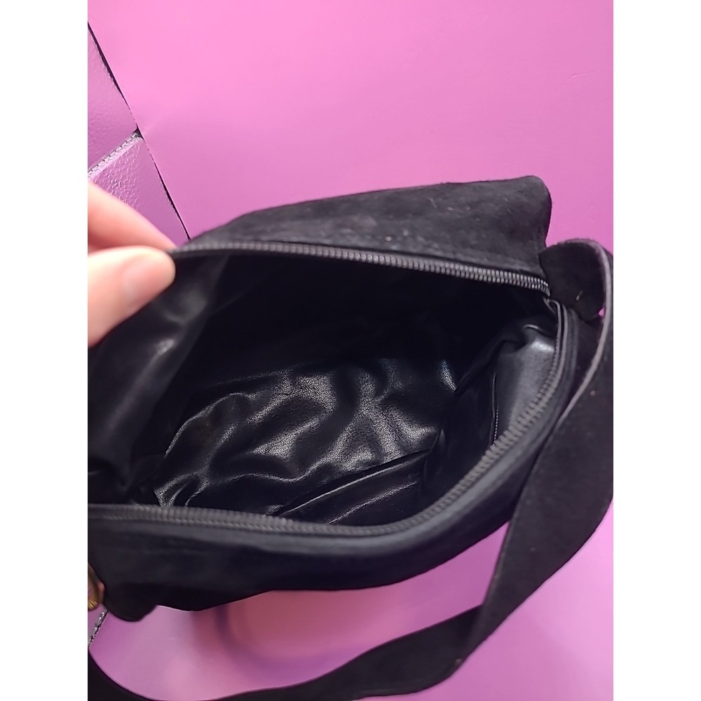 T. Anthony Suede Small Carry-on Shoulder Bag Cosmetic Bag - Picture 10 of 14